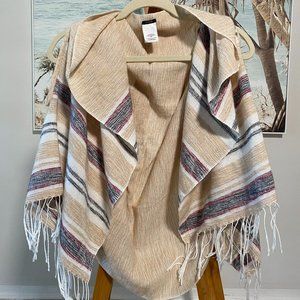 Striped Cape Scarf